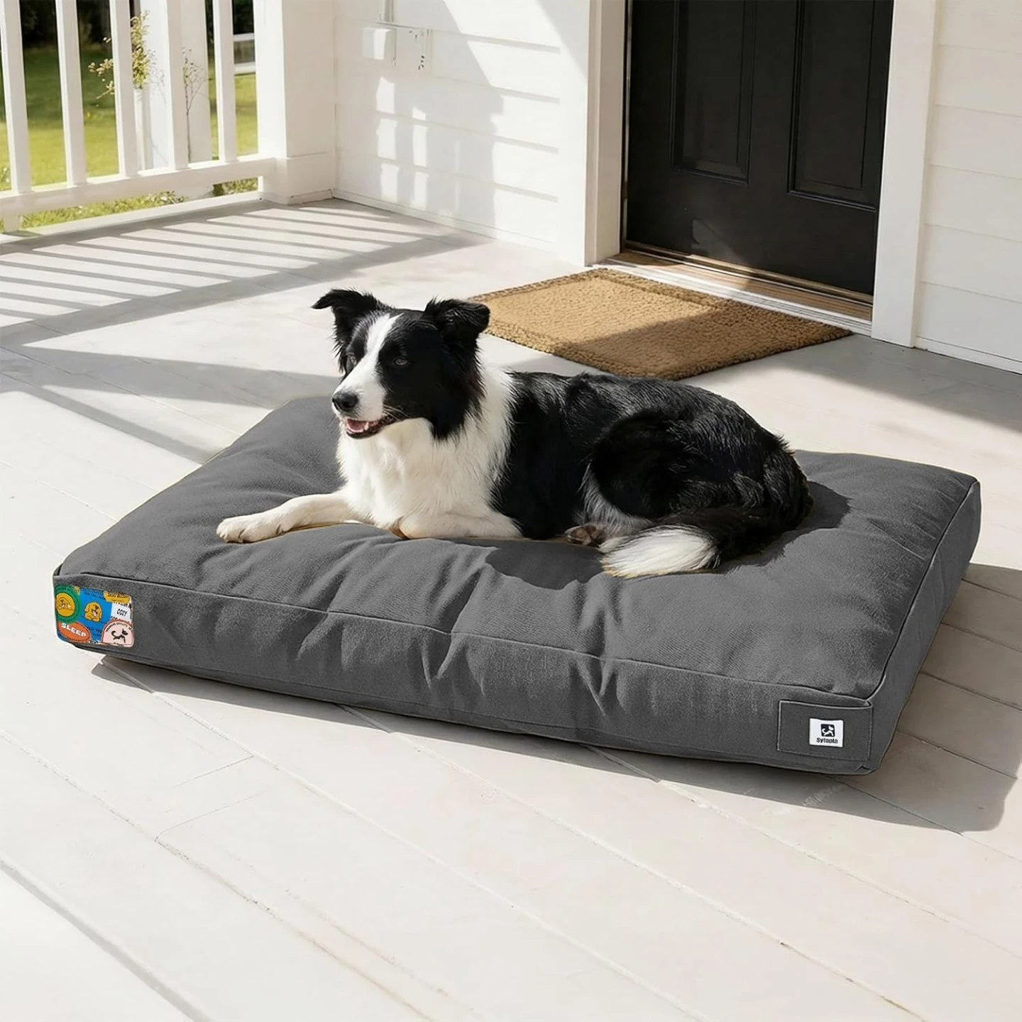 36 Inch Large Dog Bed - Dark Grey