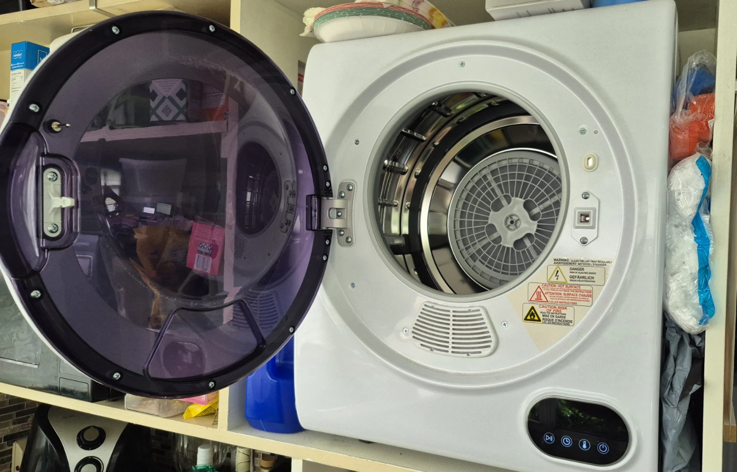 HOMCOM Portable Compact Electric Dryer – 9 lb Capacity - photo 2
