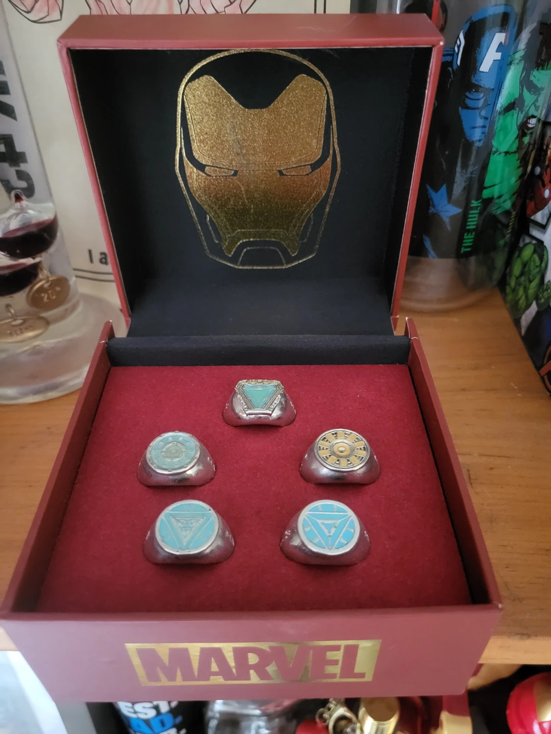 Marvel Iron Man Arc Reactor Ring Set