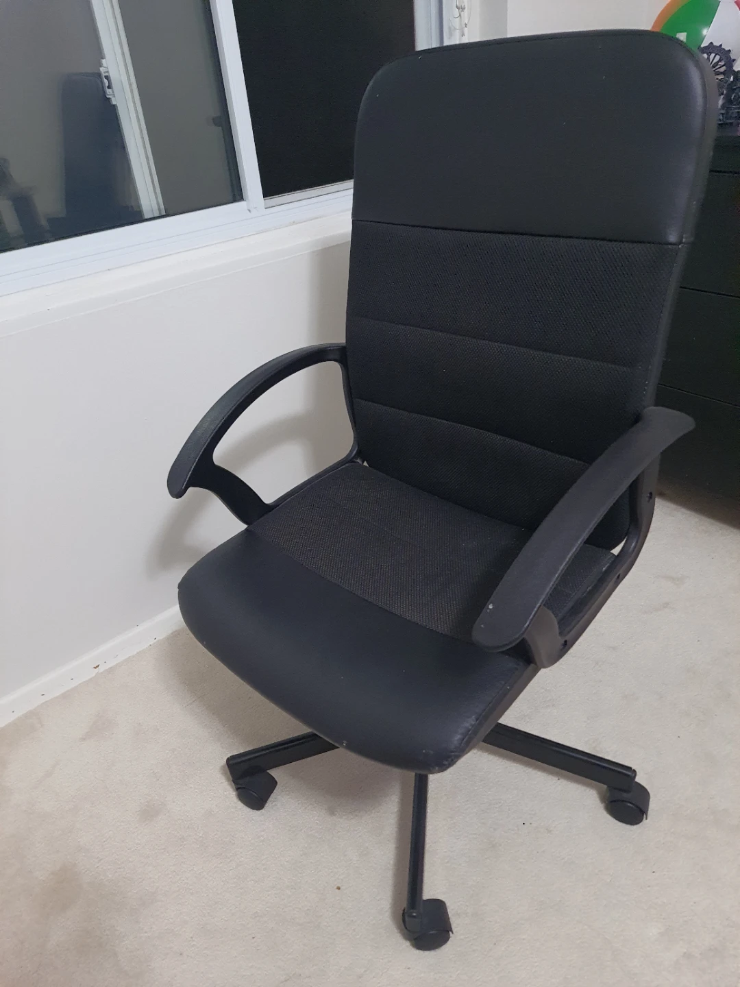 Ikea black office chair