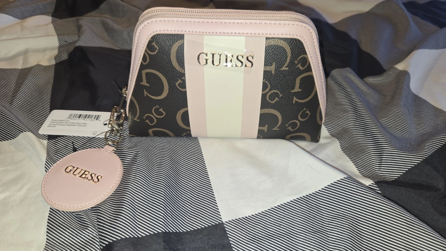 Guess Cosmetic Bag with Mirror Charm