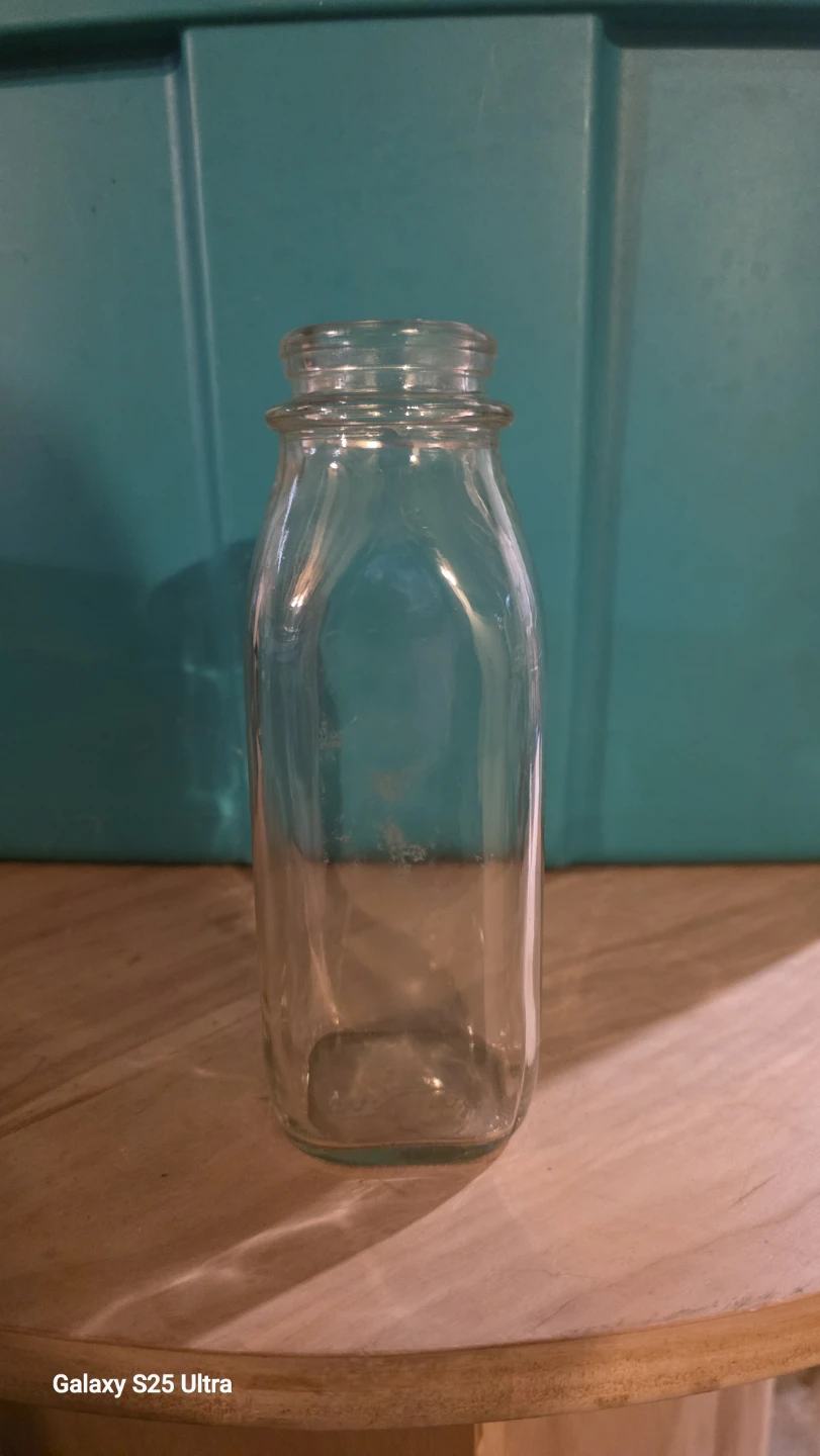 Glass Milk Bottle - photo 2