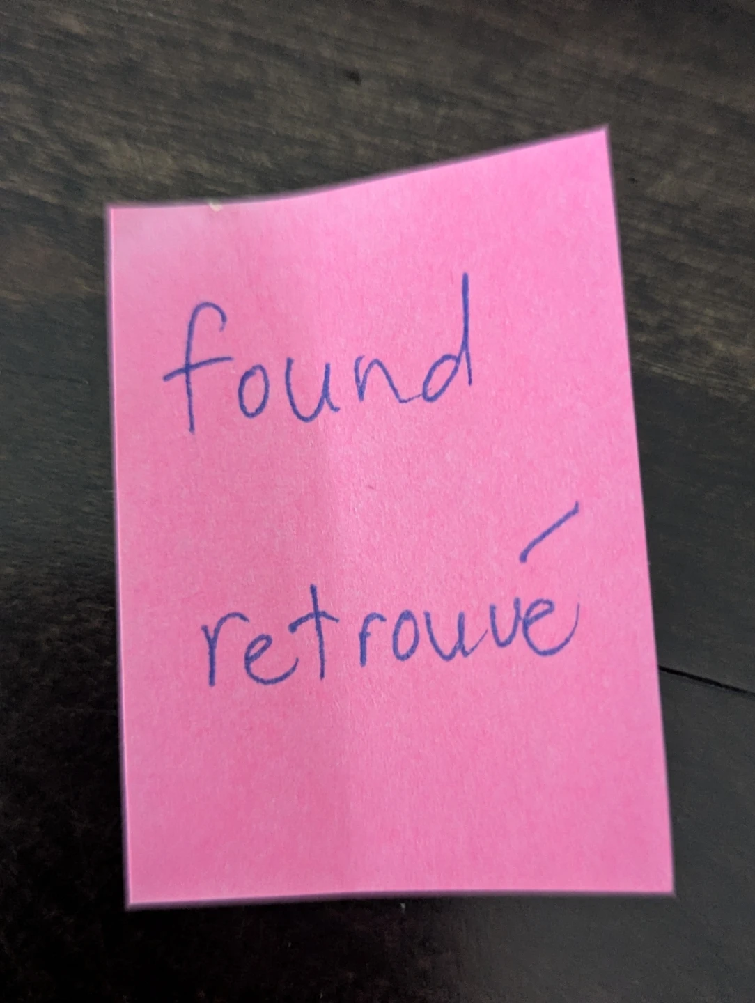 Found / Retrouvé