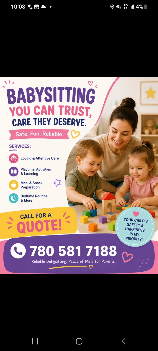 ⚽️ Reliable Babysitting Services - Call for a Quote!