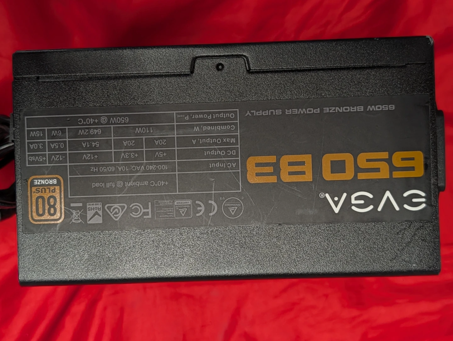 EVGA 650 B3 80 Plus Bronze Power Supply - photo 3