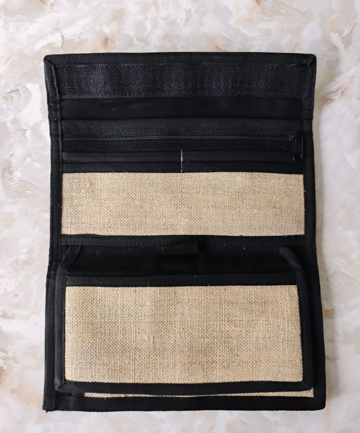"LIGHTWEIGHT” HEMP CANVAS CHECKBOOK & WALLET - photo 2