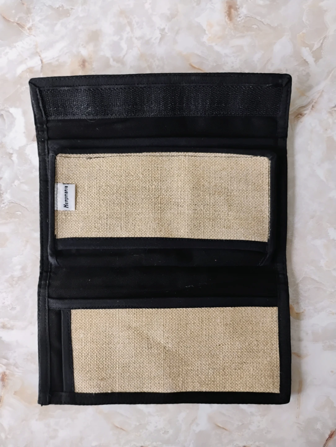 "LIGHTWEIGHT” HEMP CANVAS CHECKBOOK & WALLET - photo 3