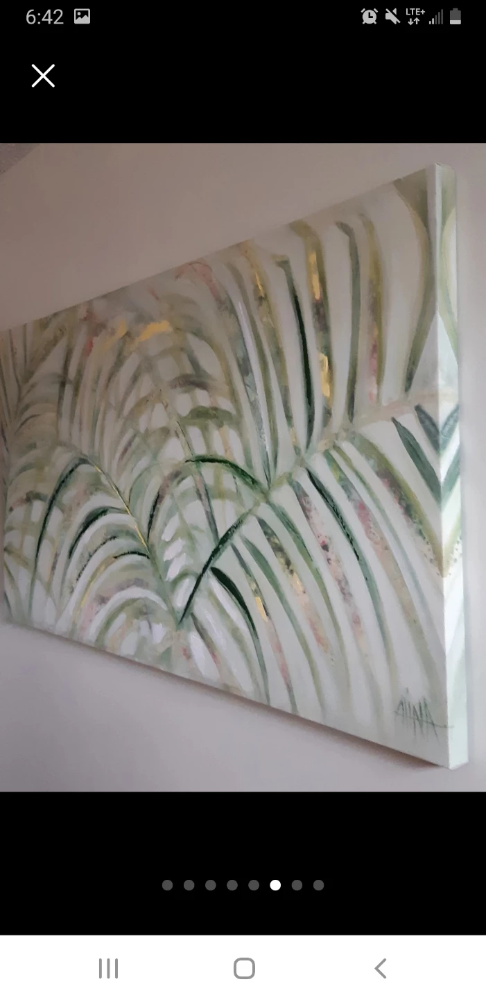 Large Tropical Palm Canvas wall art - photo 3