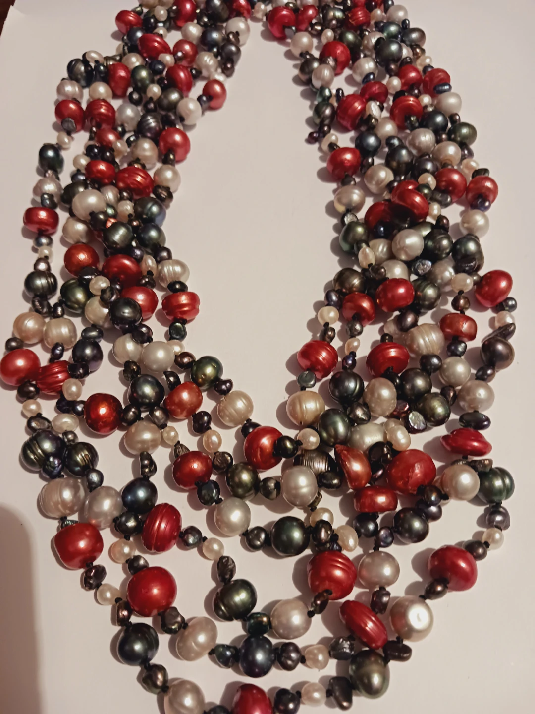 Stunning Genuine Freshwater Pearls Statement Necklace