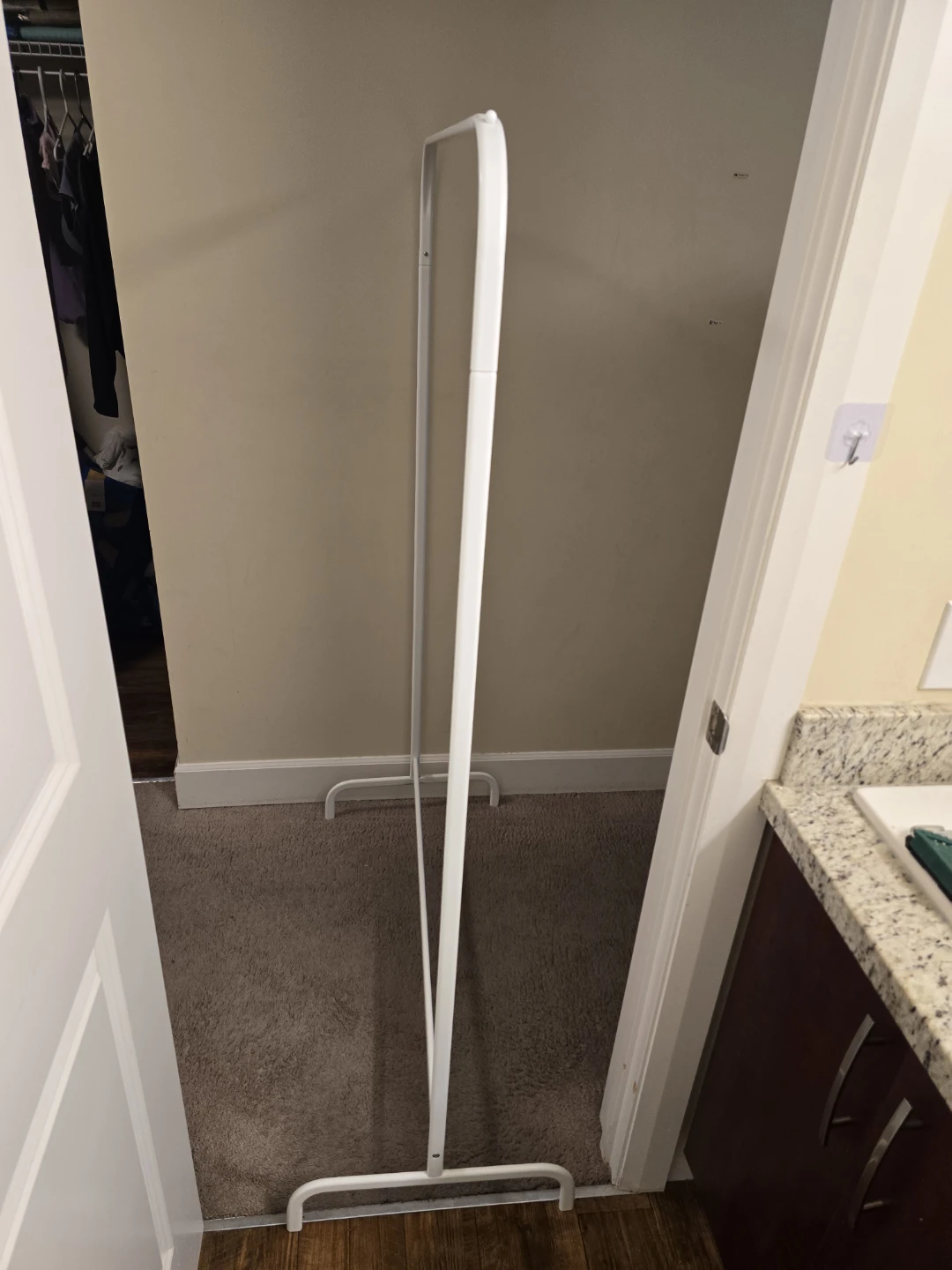 MULIG Clothes rack, white, 99x152 cm (39x59 7/8 ") - photo 2