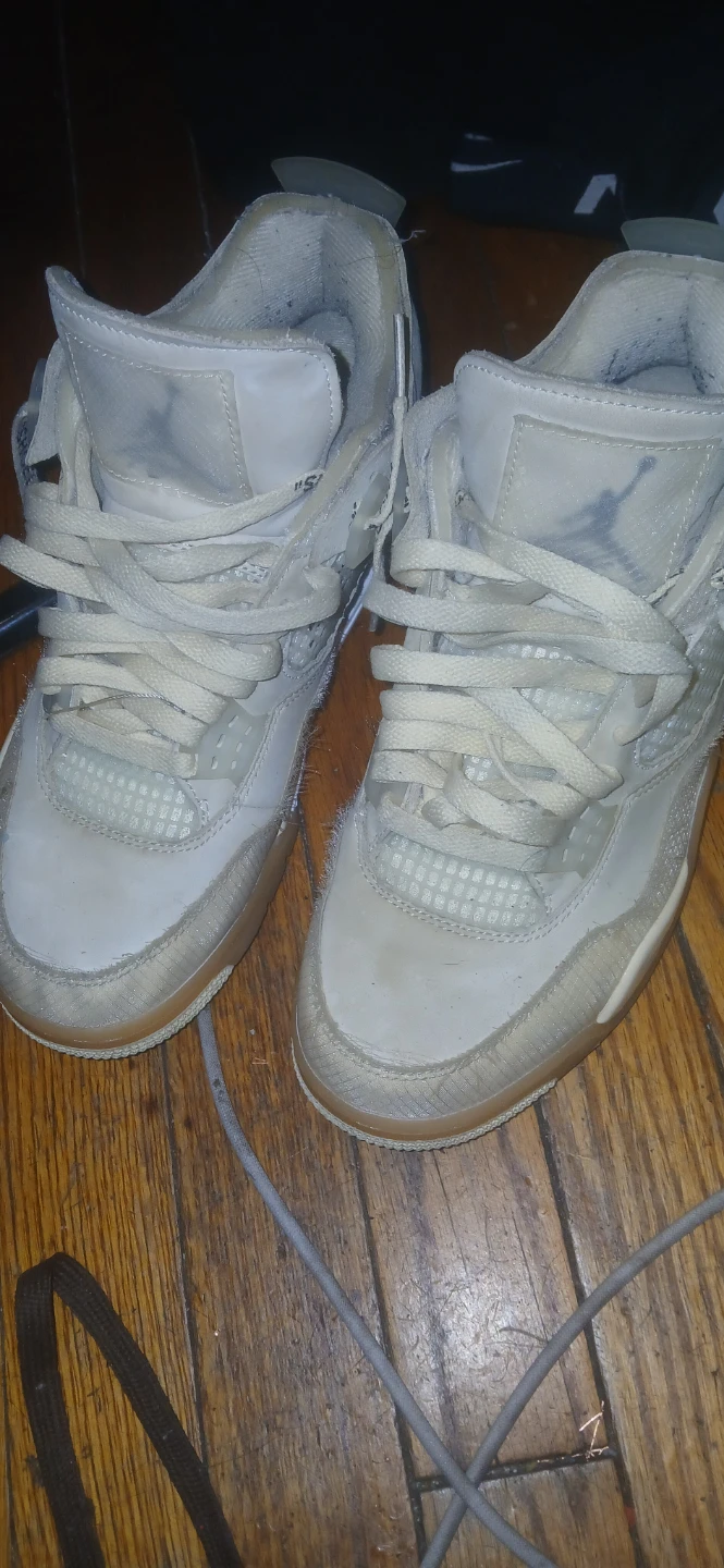 Off-White x Air Jordan 4 "Sail"