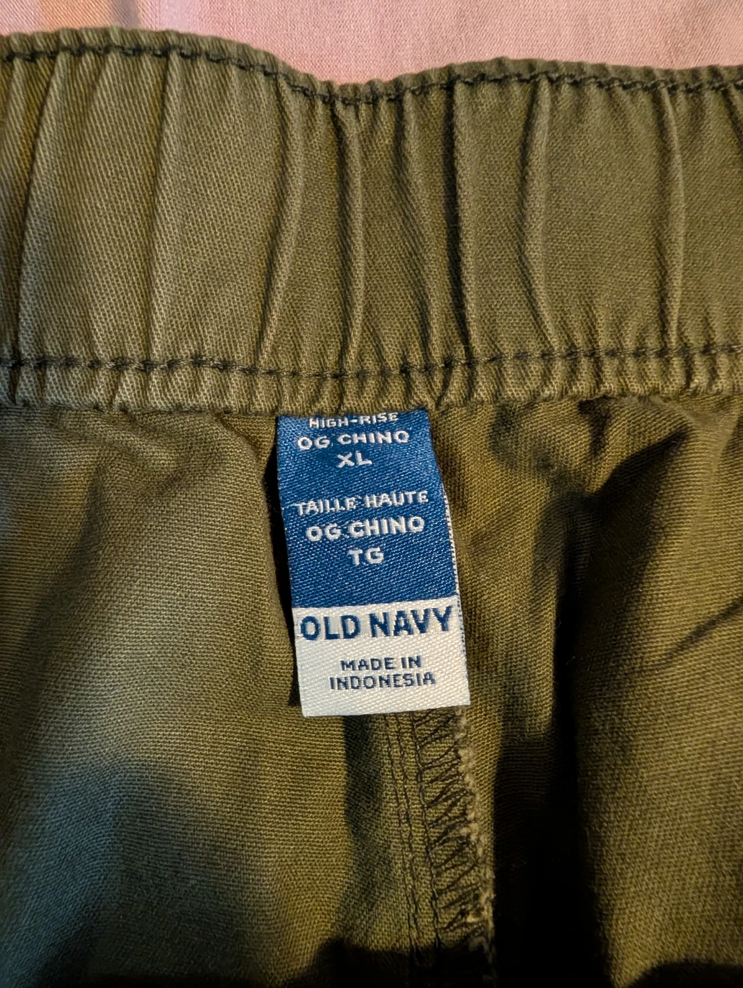 Old Navy High-Rise OG Chino Shorts - Olive Green - XL - photo 2