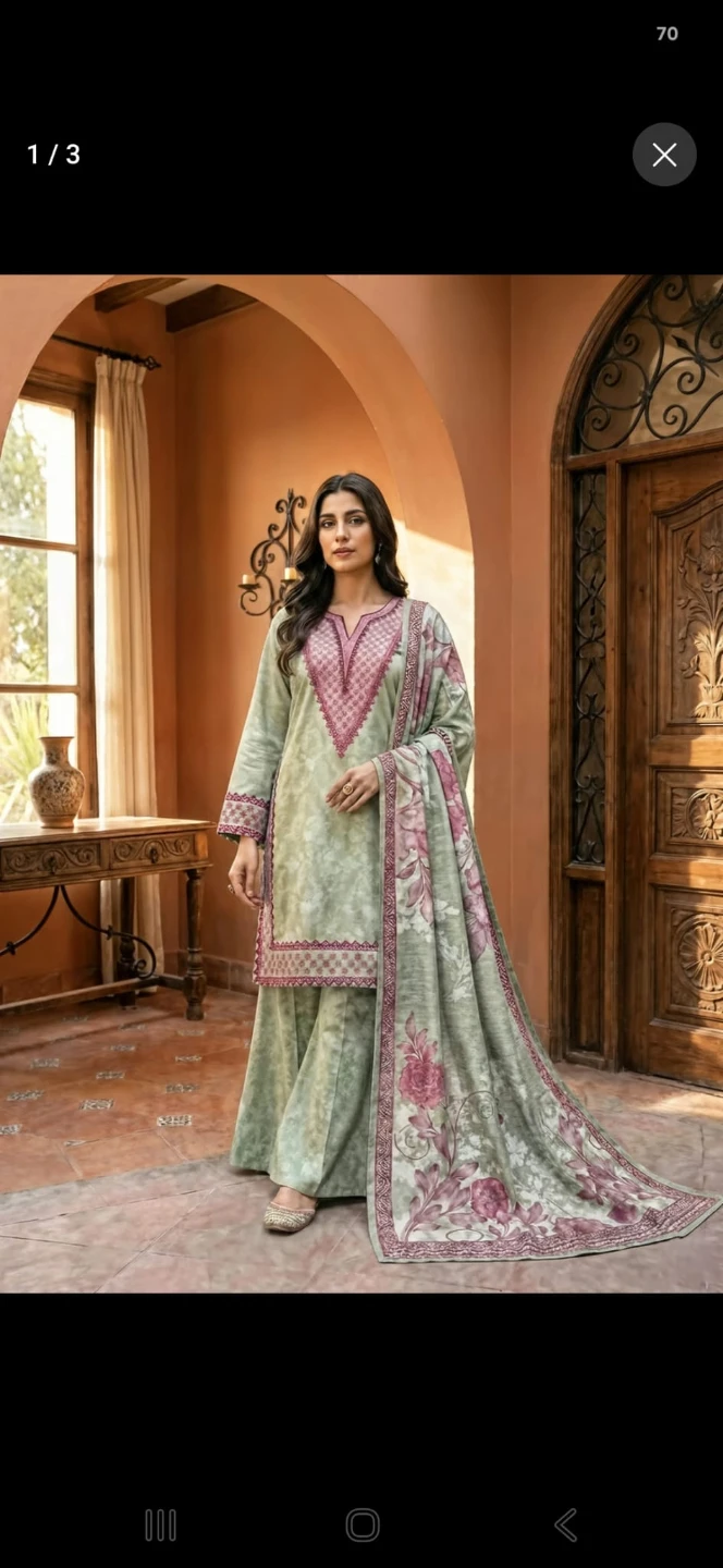 Women's 3-Piece Pakistani Lawn Suit
