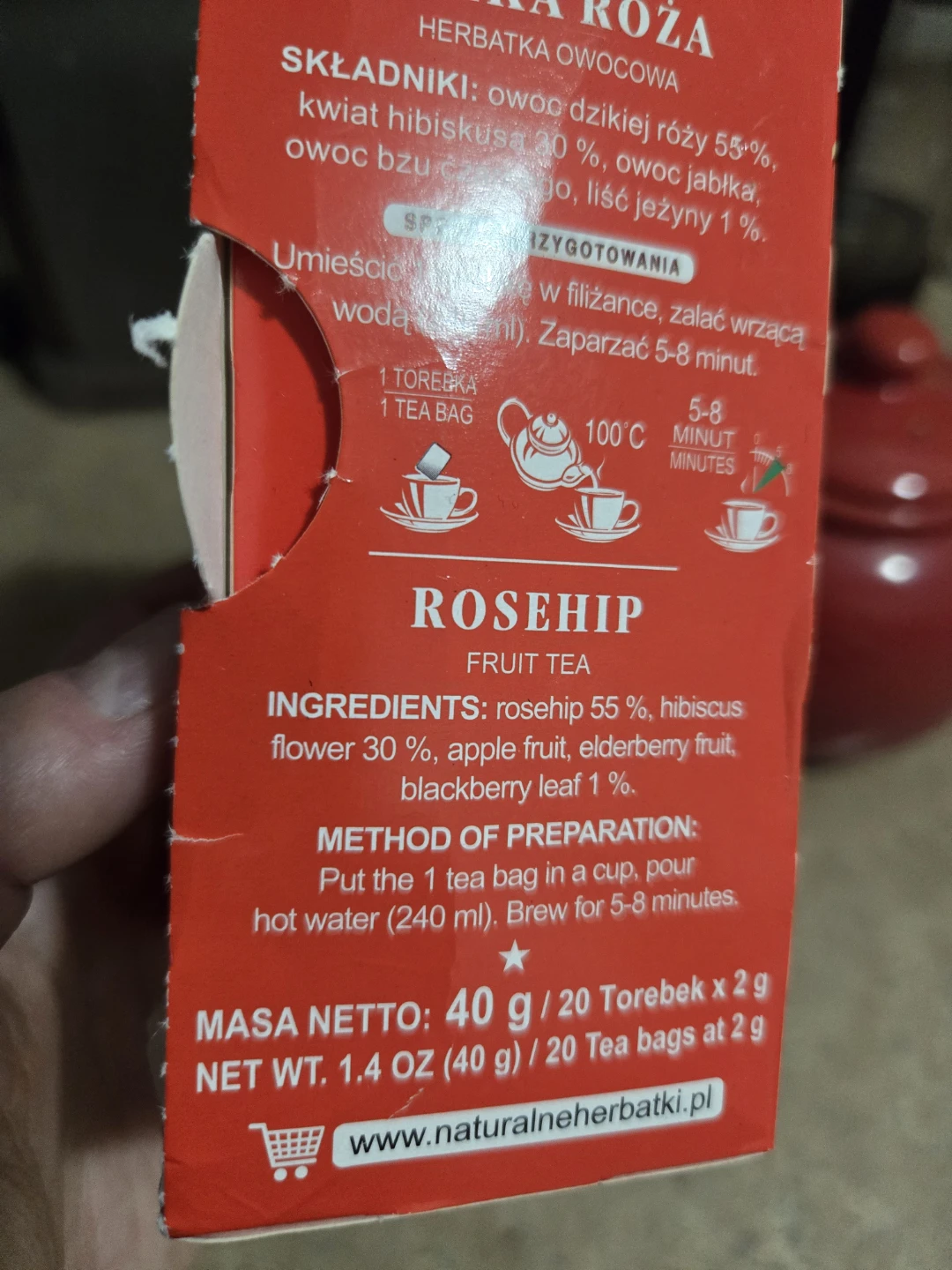 Rosehip Fruit Tea (20 bags) - photo 2