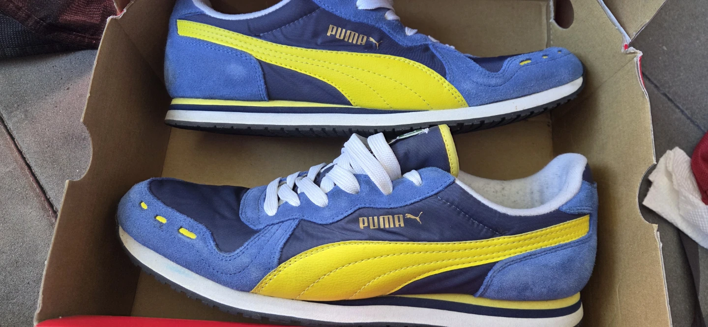 Puma Blue & Yellow Running Shoes