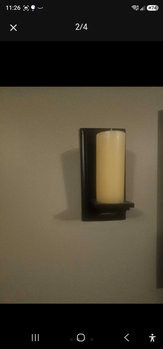 Wall Art with Candle Sconces