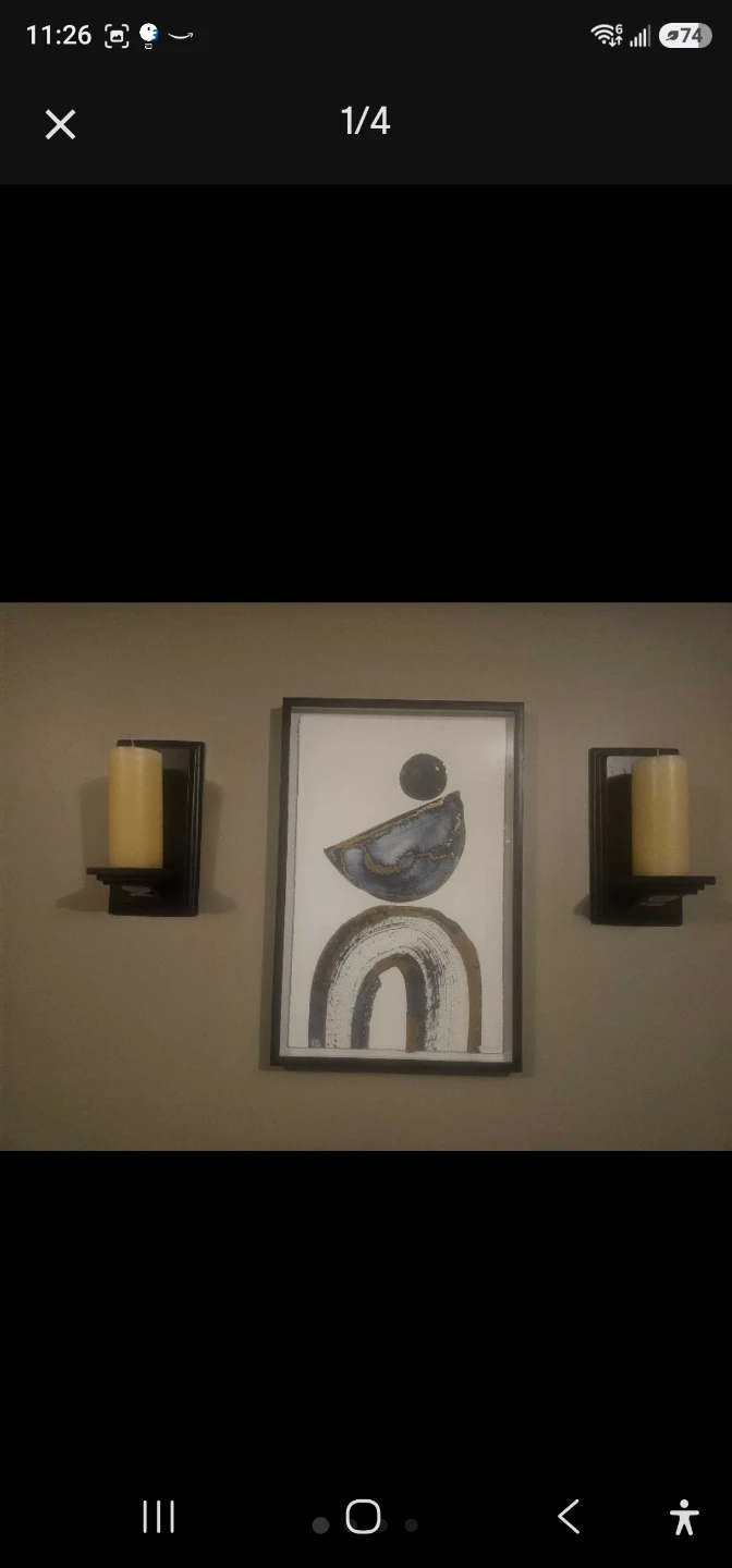 Wall Art with Candle Sconces - photo 2