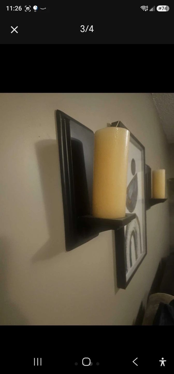 Wall Art with Candle Sconces - photo 3