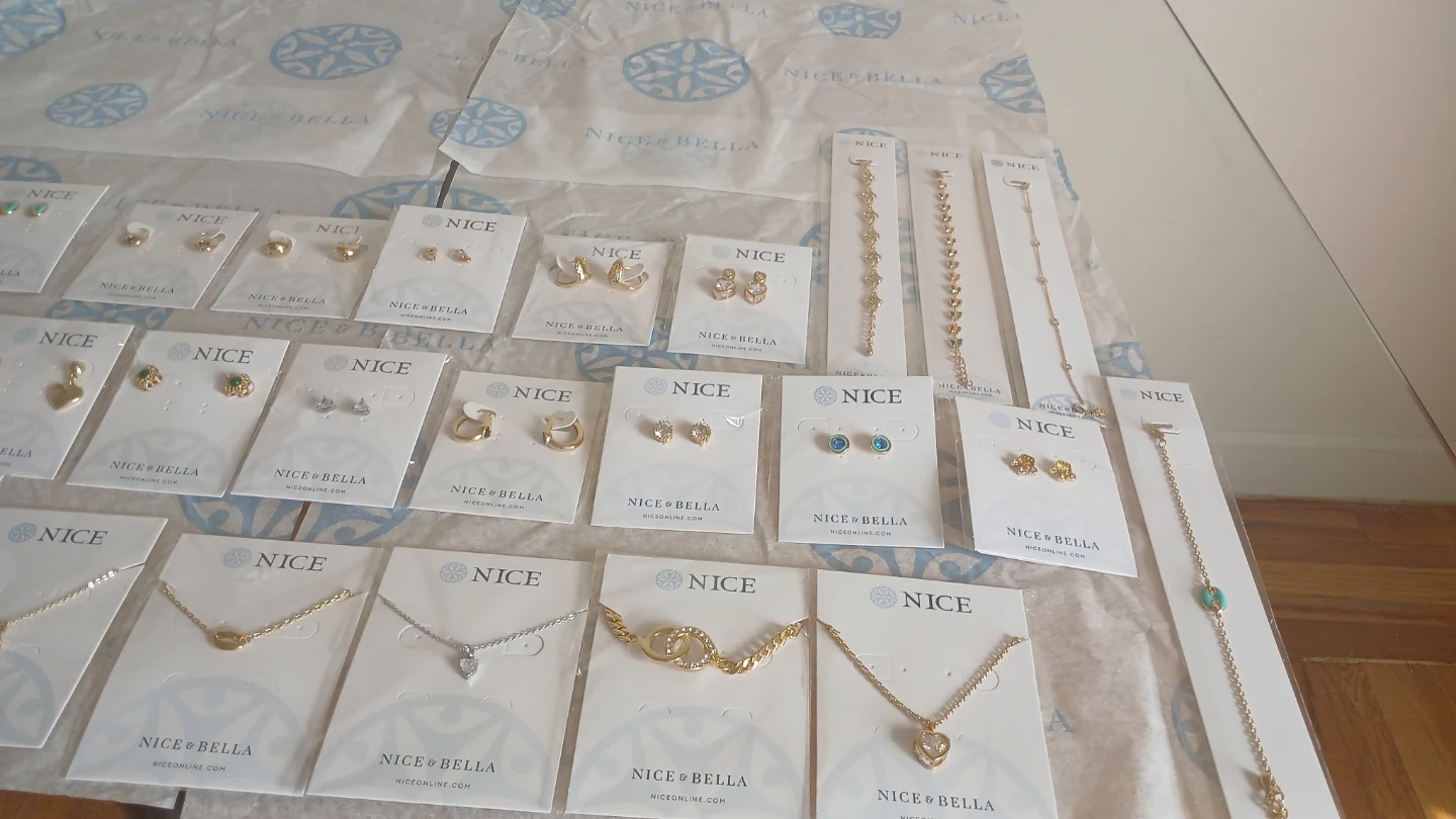 NICE & BELLA Gold Tone Jewelry Set - Necklaces and Earrings