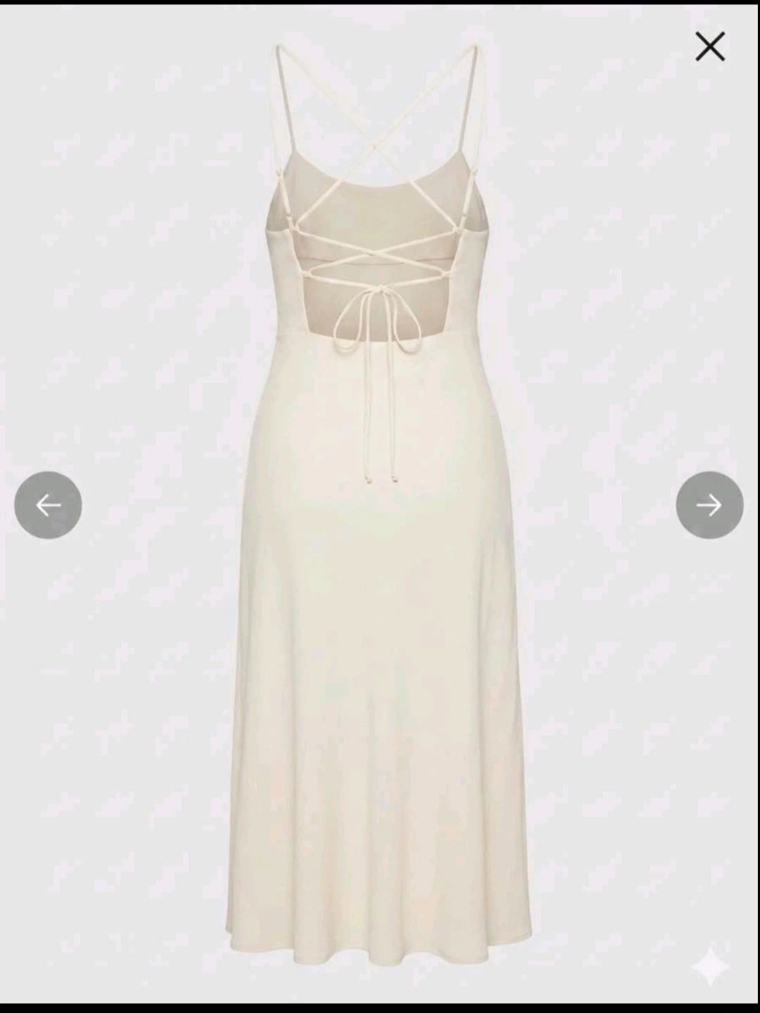 Wilfred White Open-Back Slit Dress – Size Small - photo 2