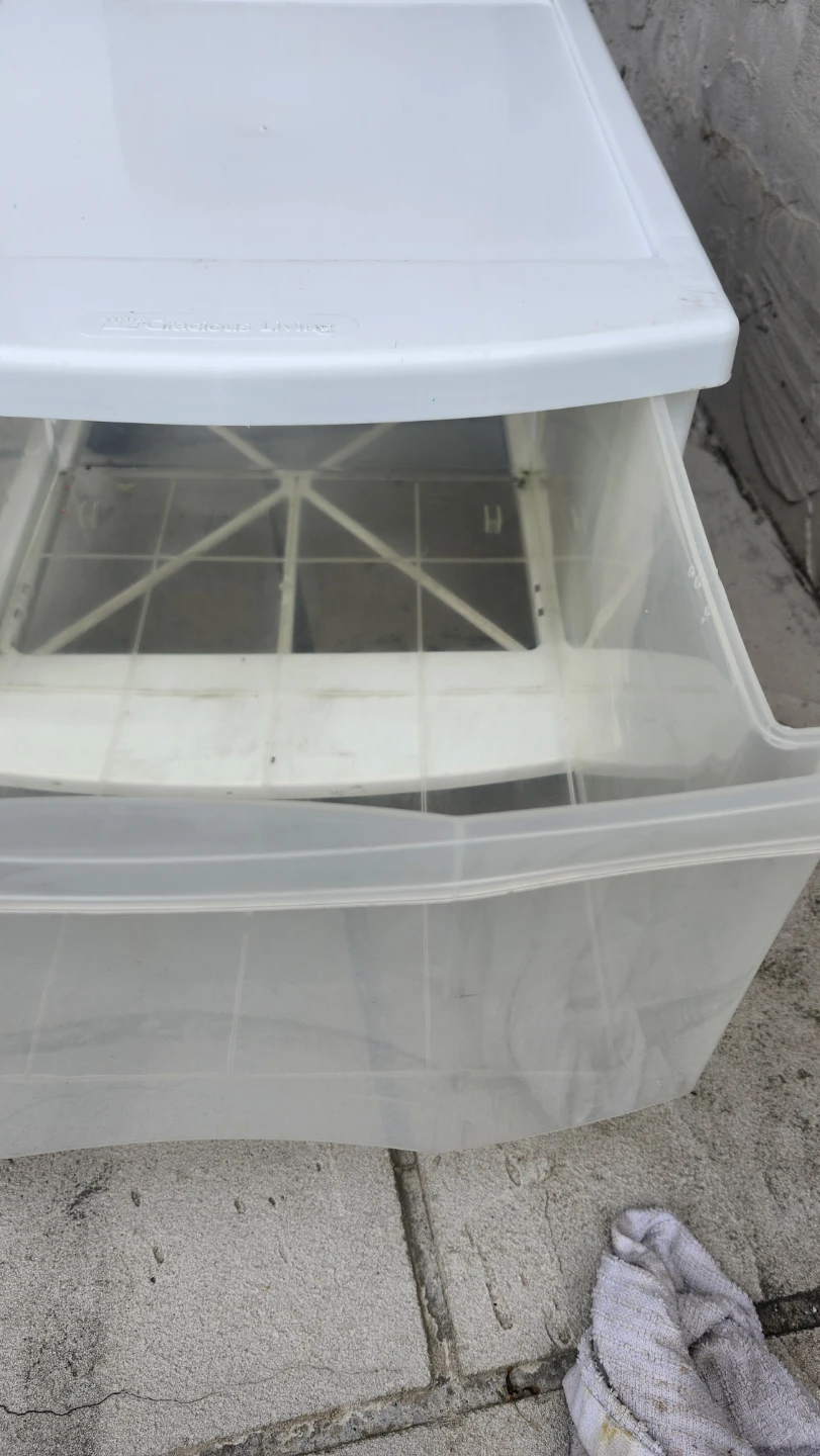White Plastic Storage Drawer Unit with Wheels - photo 2