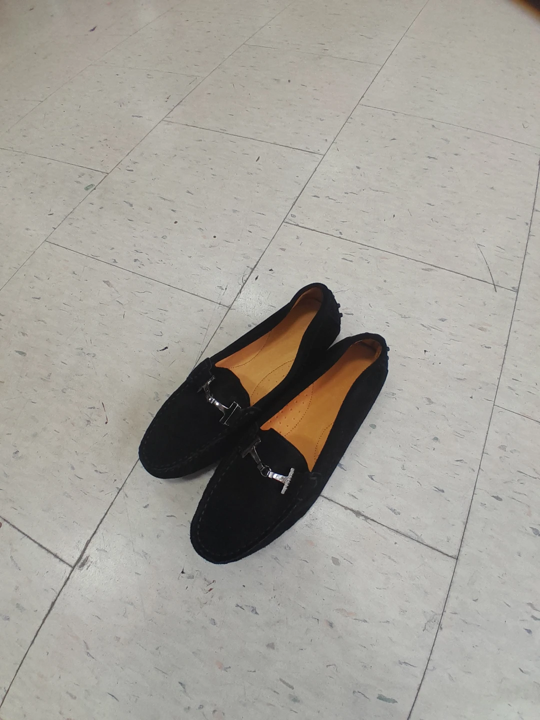 TOD'S Black Suede Driving Moccasins Size 7 - photo 4