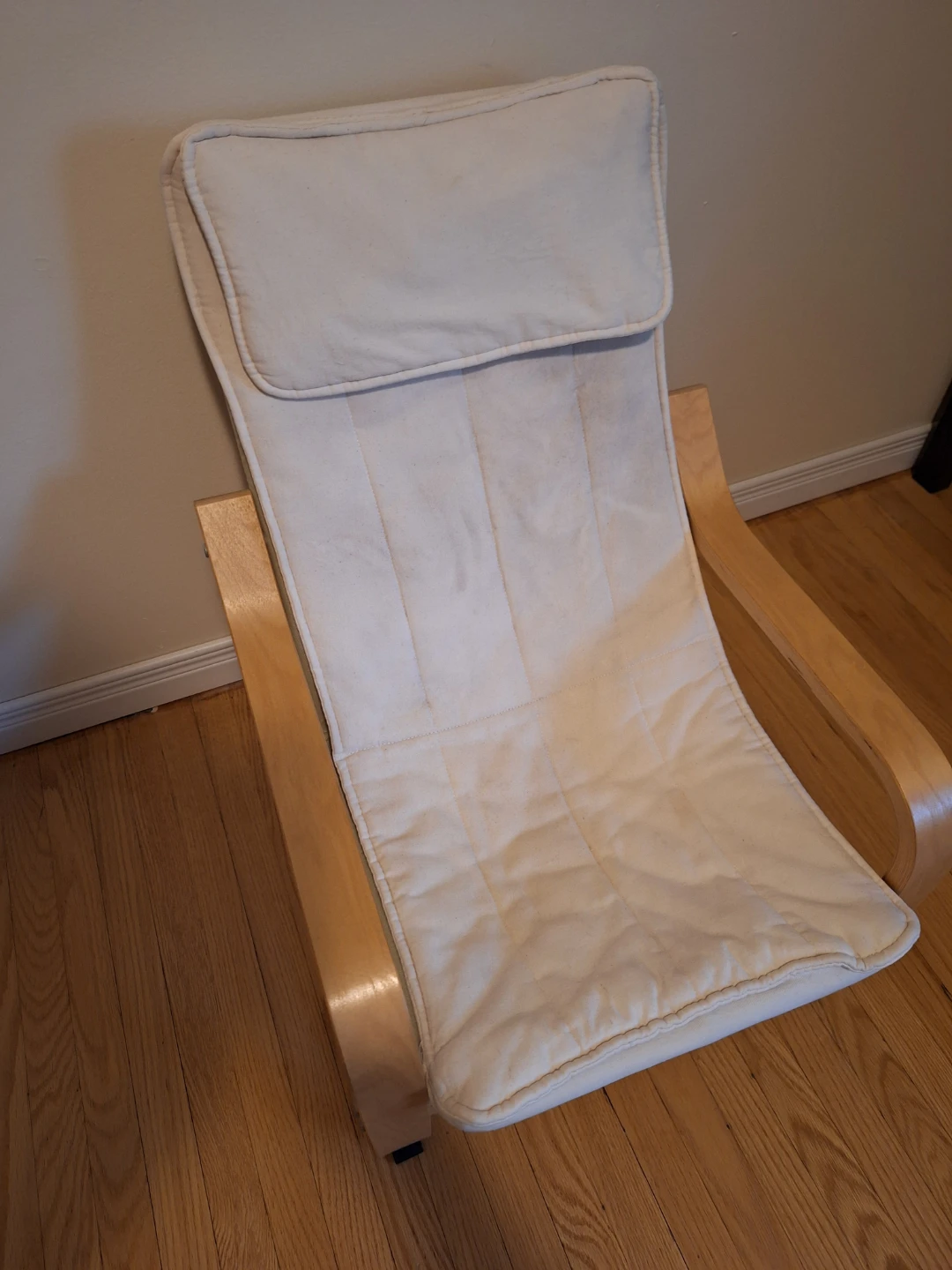 Child's Cream  ikea Accent Chair with Wood Frame - photo 2