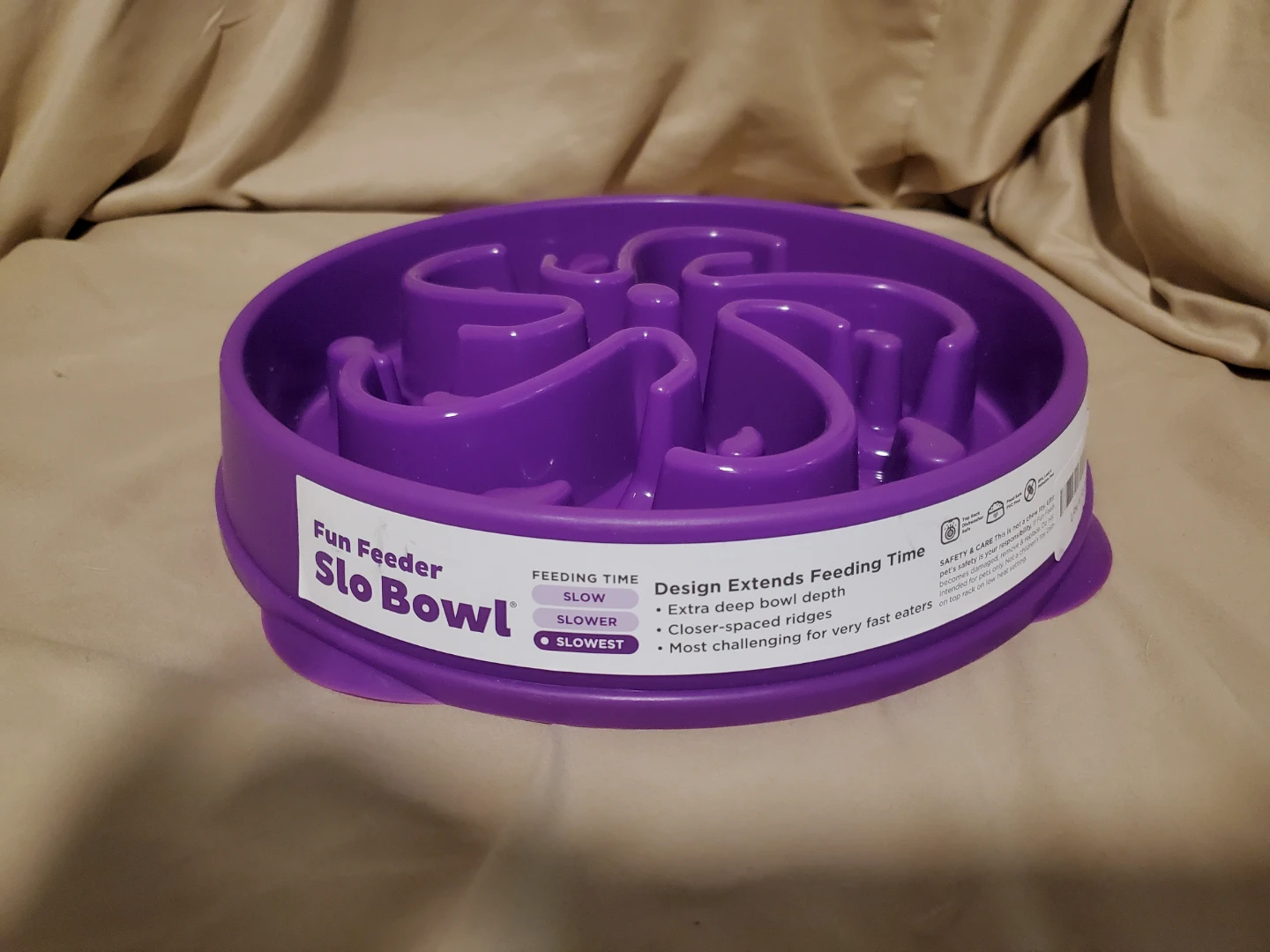 Outward Hound Fun Feeder Slo Bowl Purple - photo 3