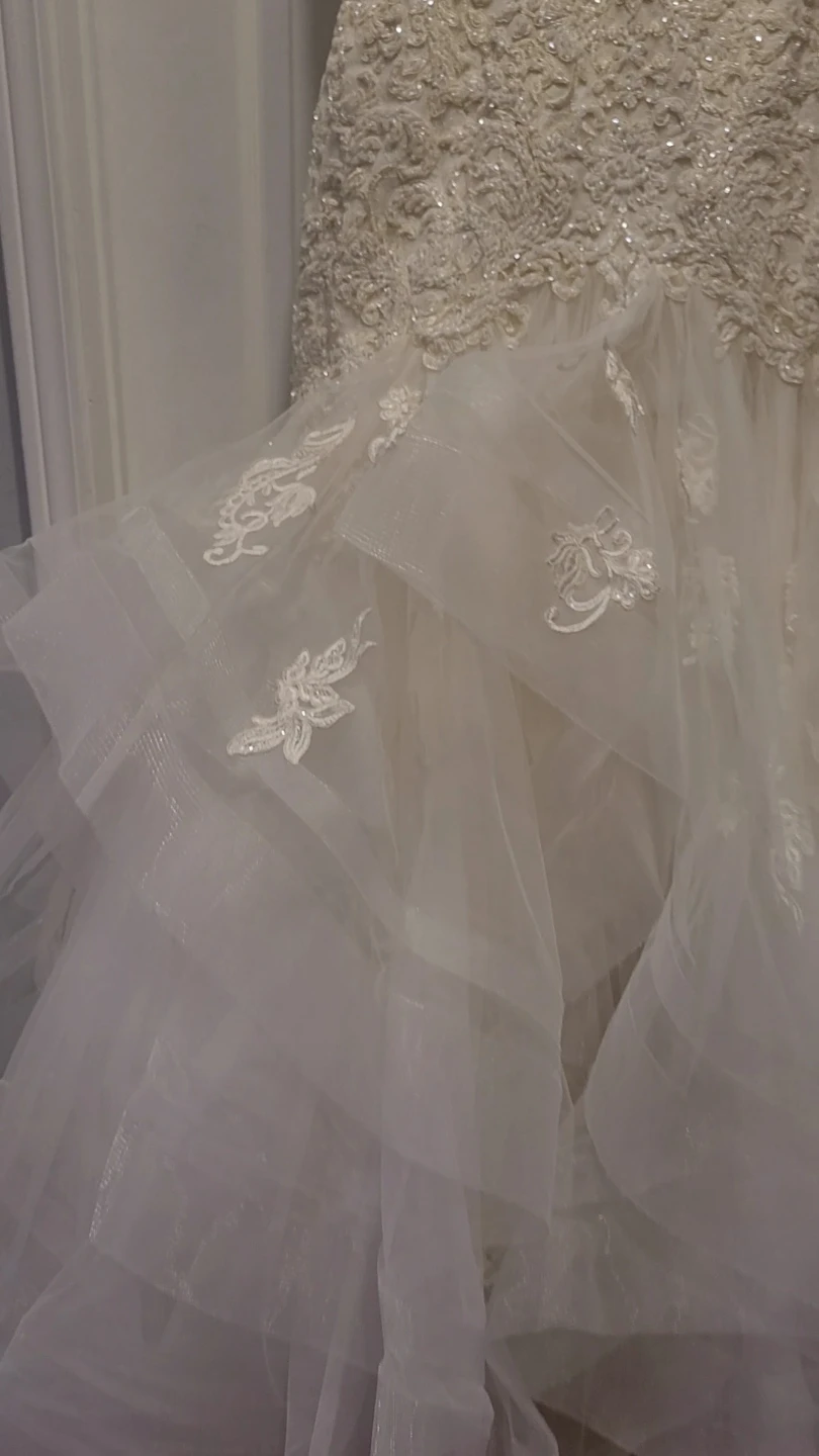Strapless Embellished Mermaid Wedding Dress - photo 5
