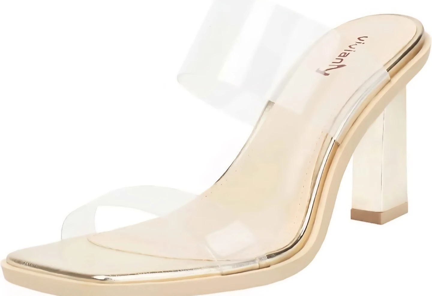 VivianY Clear Block Heel Sandals - photo 4