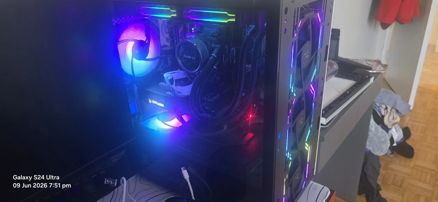 Custom Gaming PC with RGB Lighting