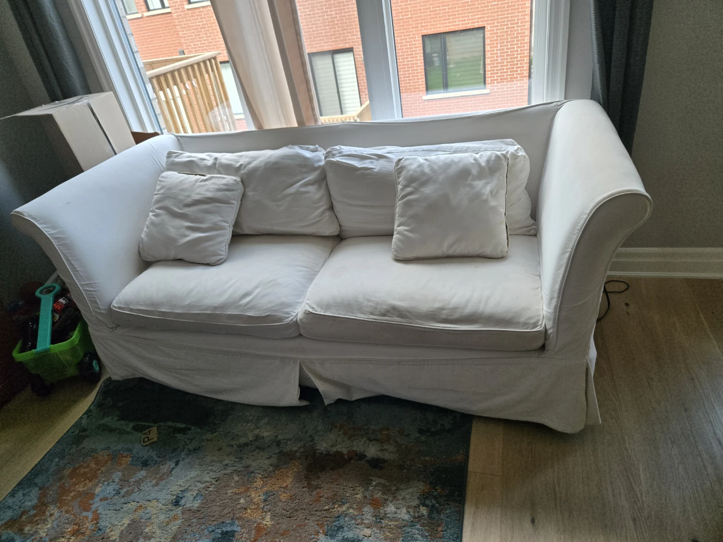 White IKEA Sofa/Couch with Washable Cover – Good Condition - photo 3