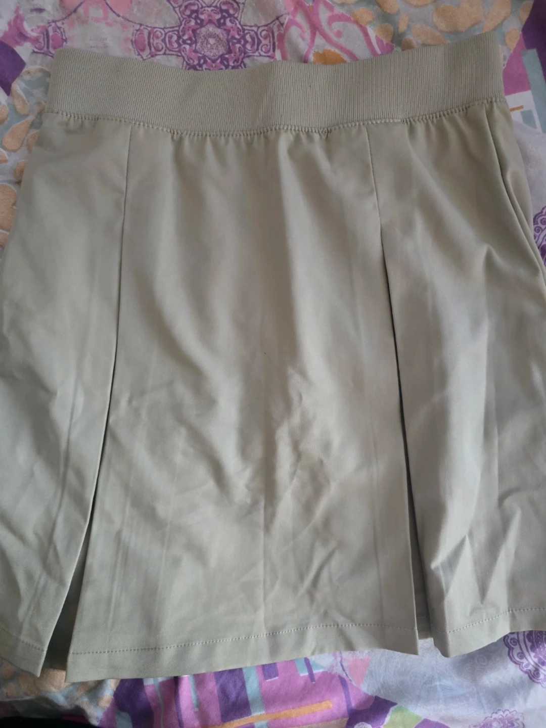 ⚽️ [uniform] Khaki Pleated Skirt Size 14 - photo 3