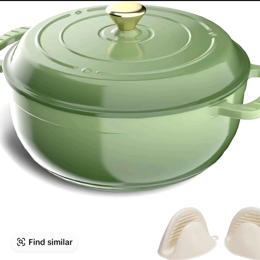 ROVSUN Enameled Cast Iron Round Dutch Oven