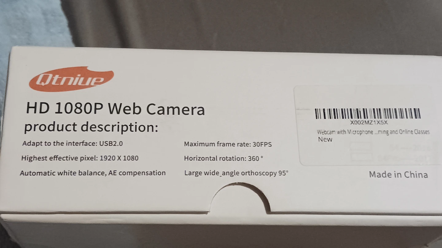 Qtniue HD 1080P Web Camera - photo 4