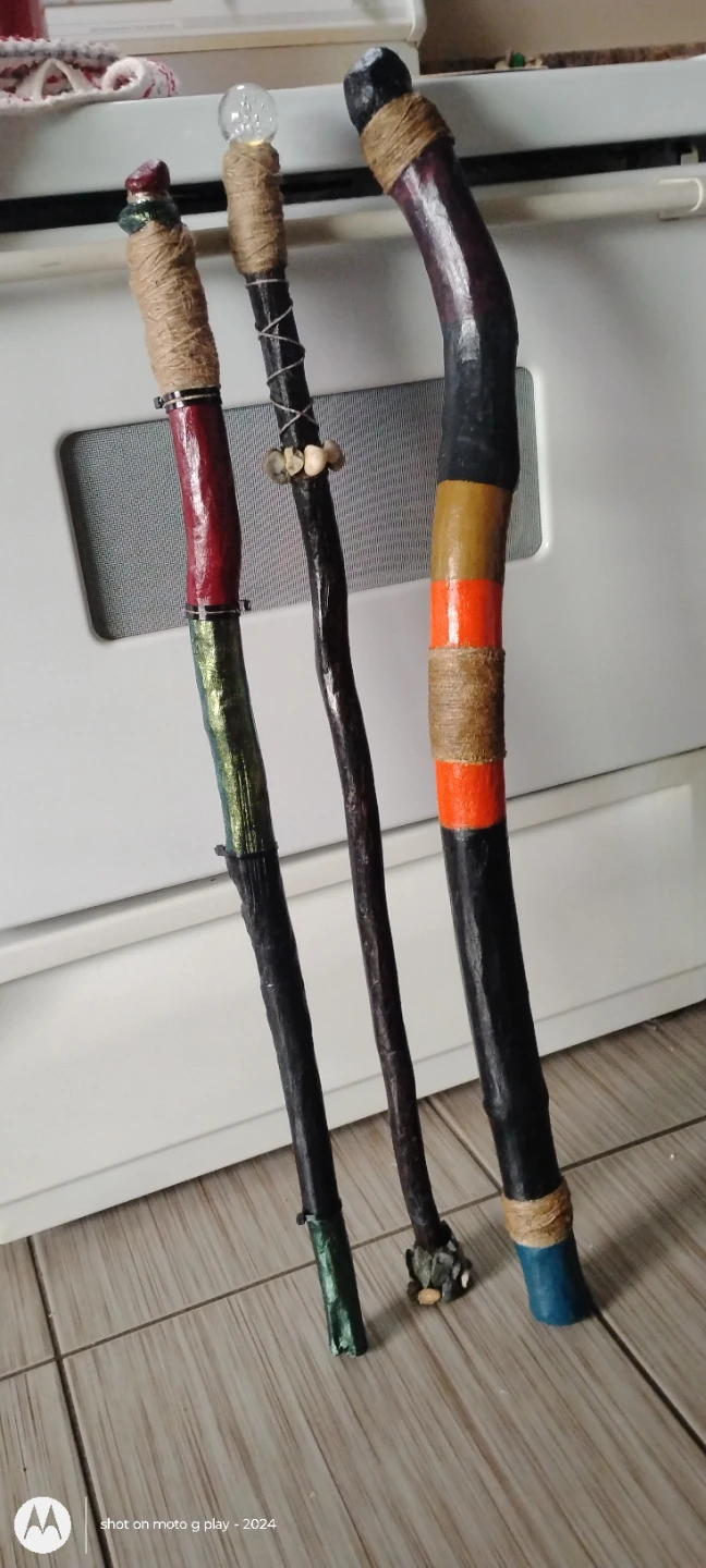 Handmade Decorative Staffs (Set of 3) - photo 4