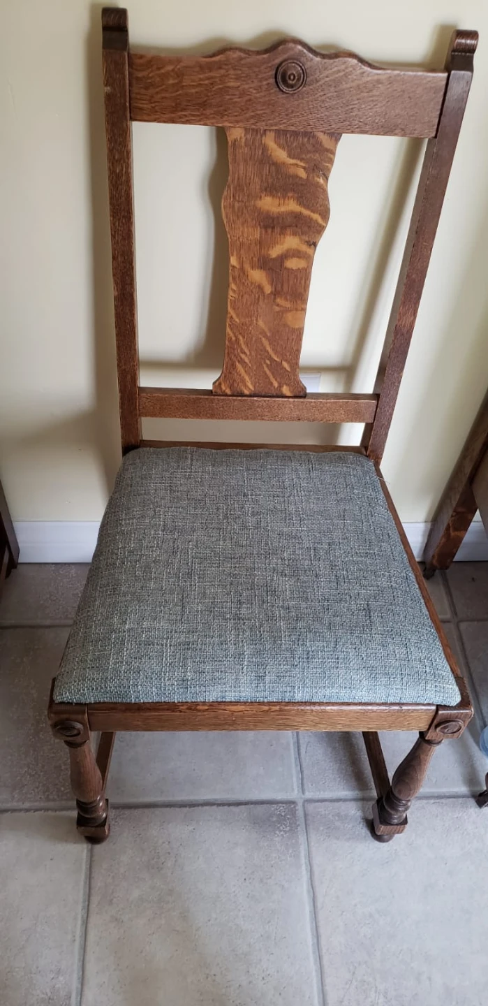 Antique Oak Dining Table Set - photo 3