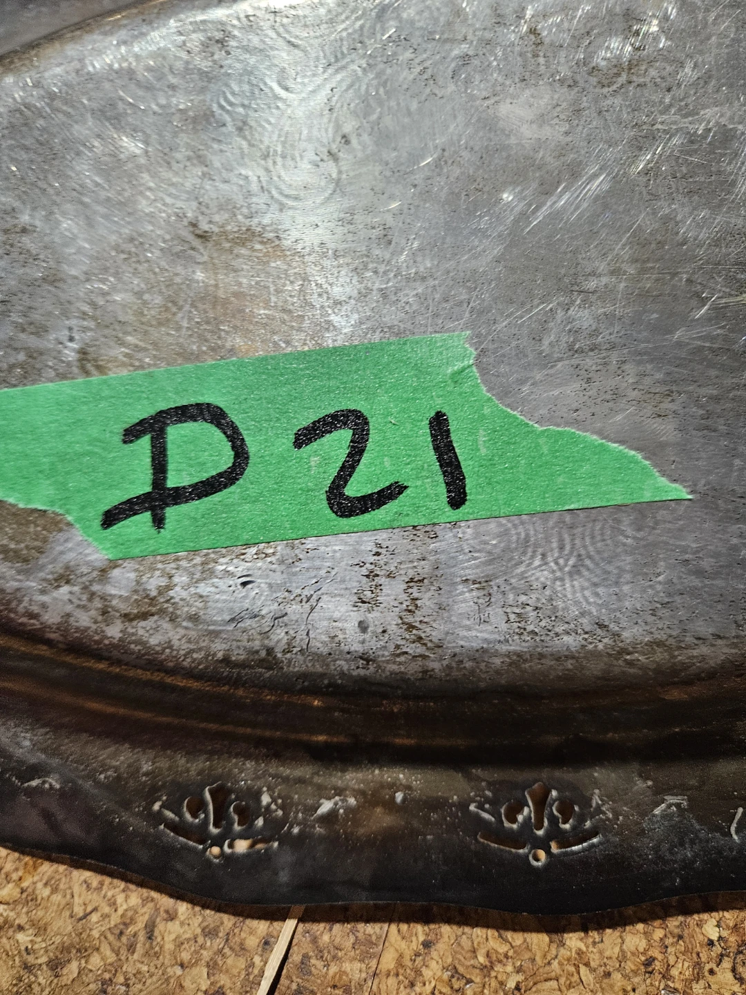 Antique Silver Plated Serving Tray with Handles - photo 5