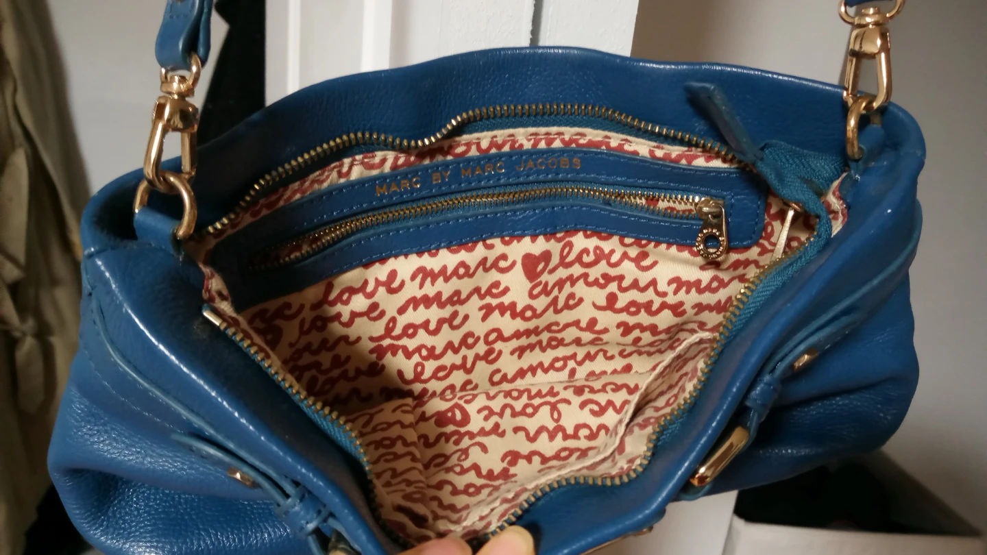 ⚽Marc by Marc Jacobs Blue Leather Clutch/Crossbody Bag - photo 3