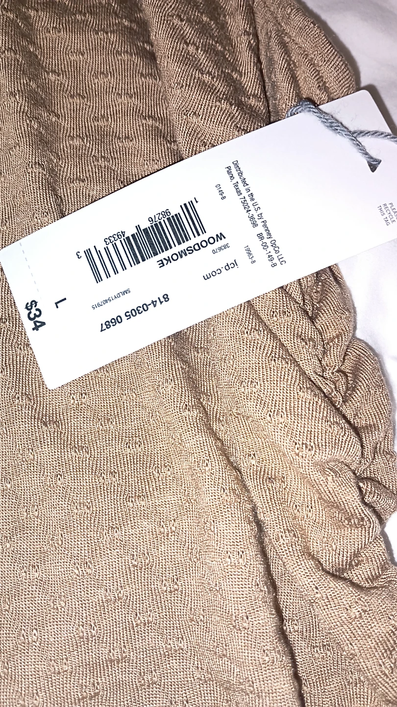 Liz Claiborne Brown Ruched T-Shirt Size L - photo 2