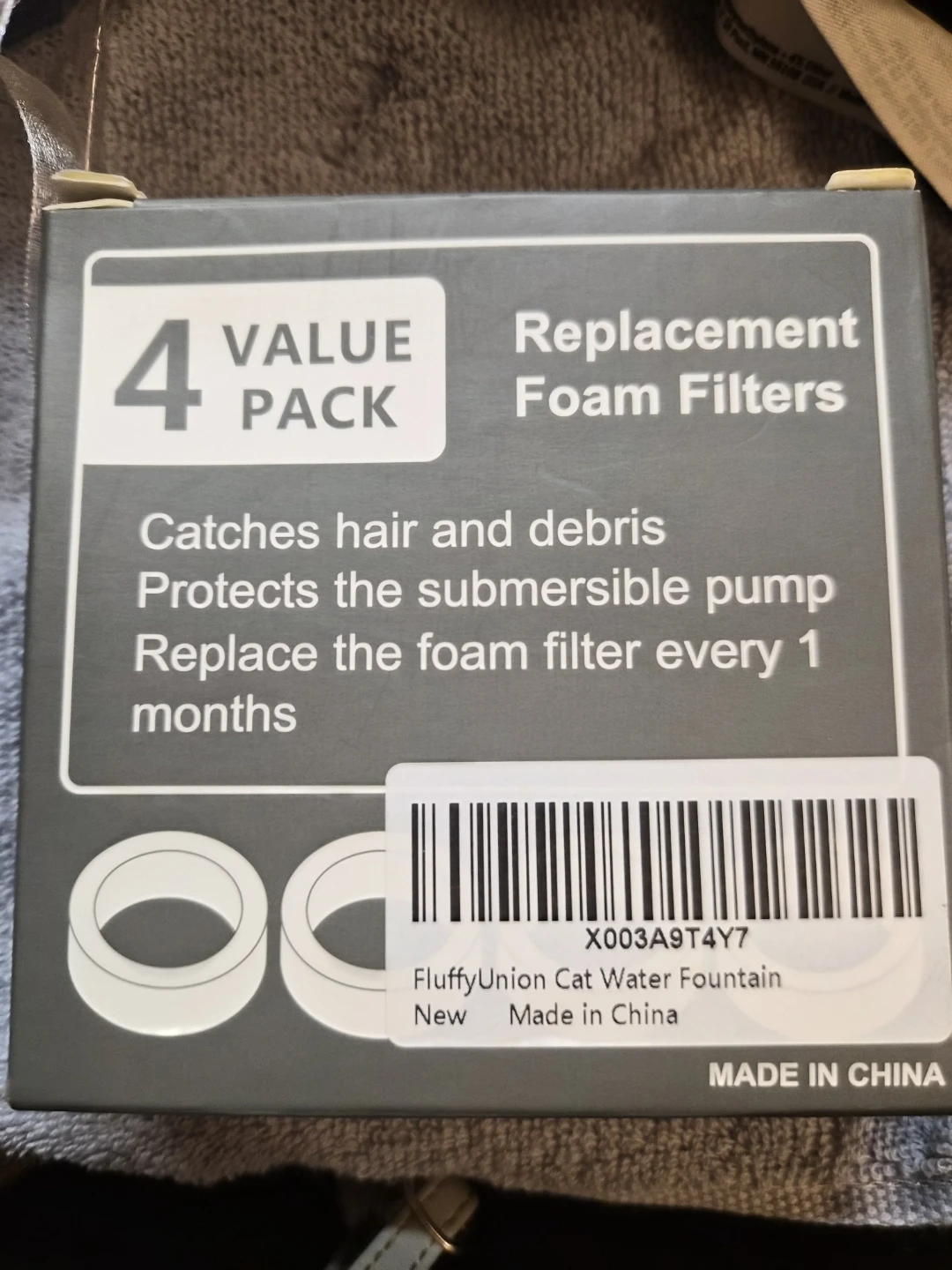 Replacement Foam Filters for FLUFFYUNION Cat Water Fountain - photo 2