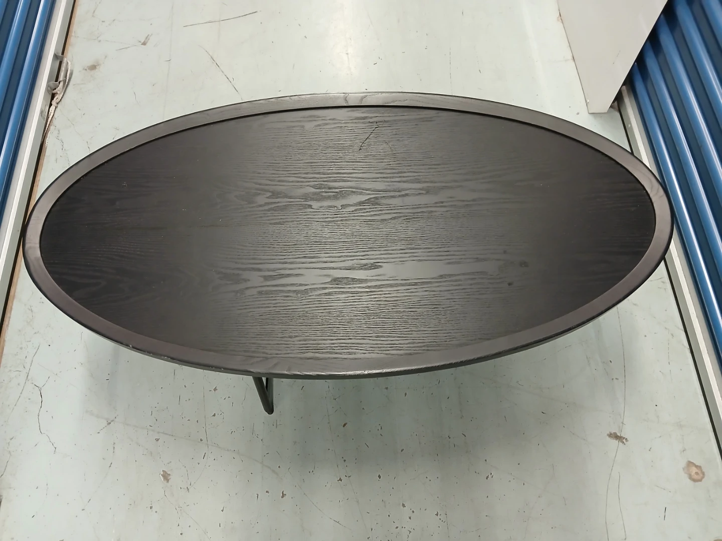 Black Oval Coffee Table - photo 3