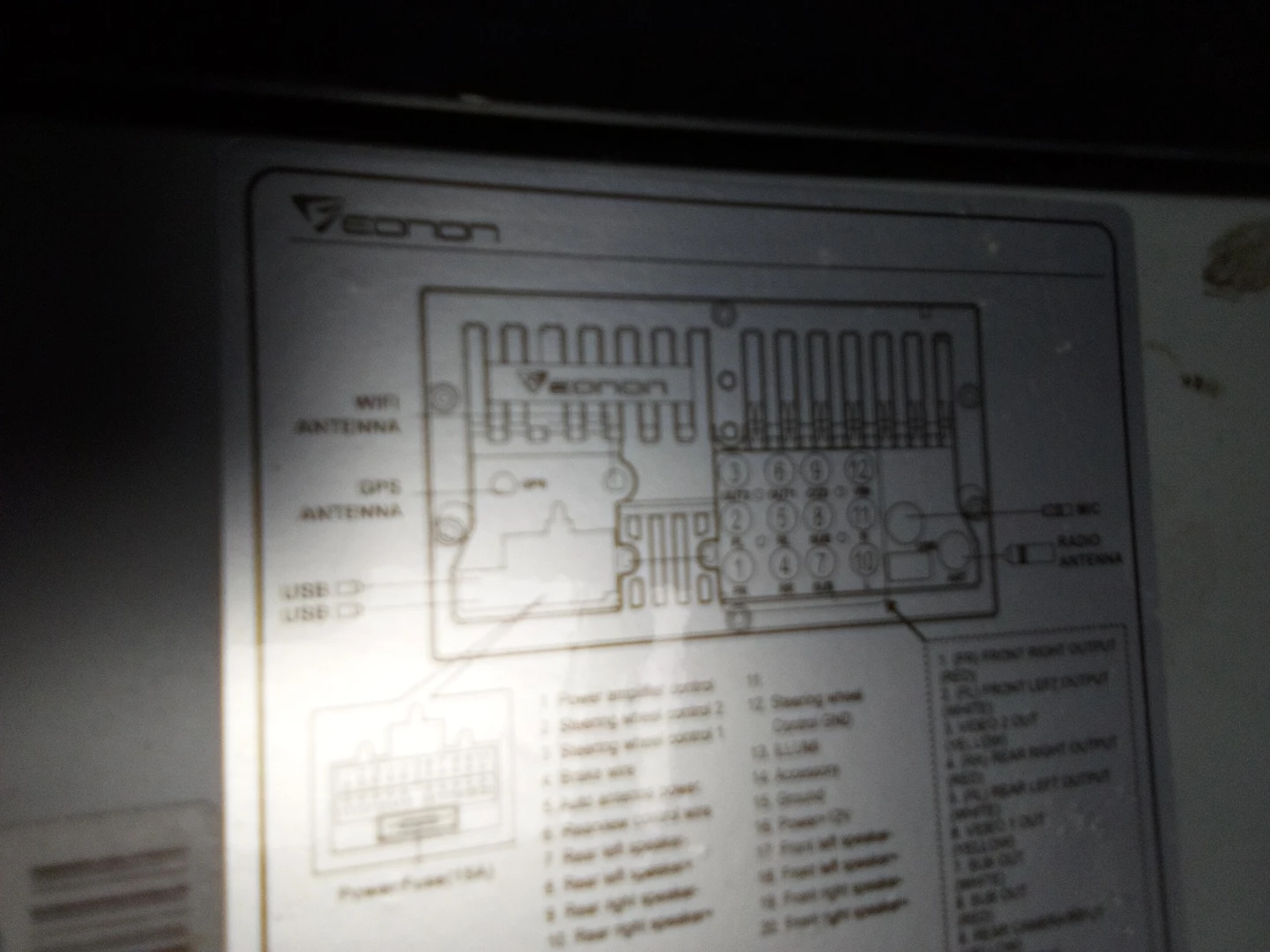 DEonon Car Stereo System lots extras like canera - photo 2
