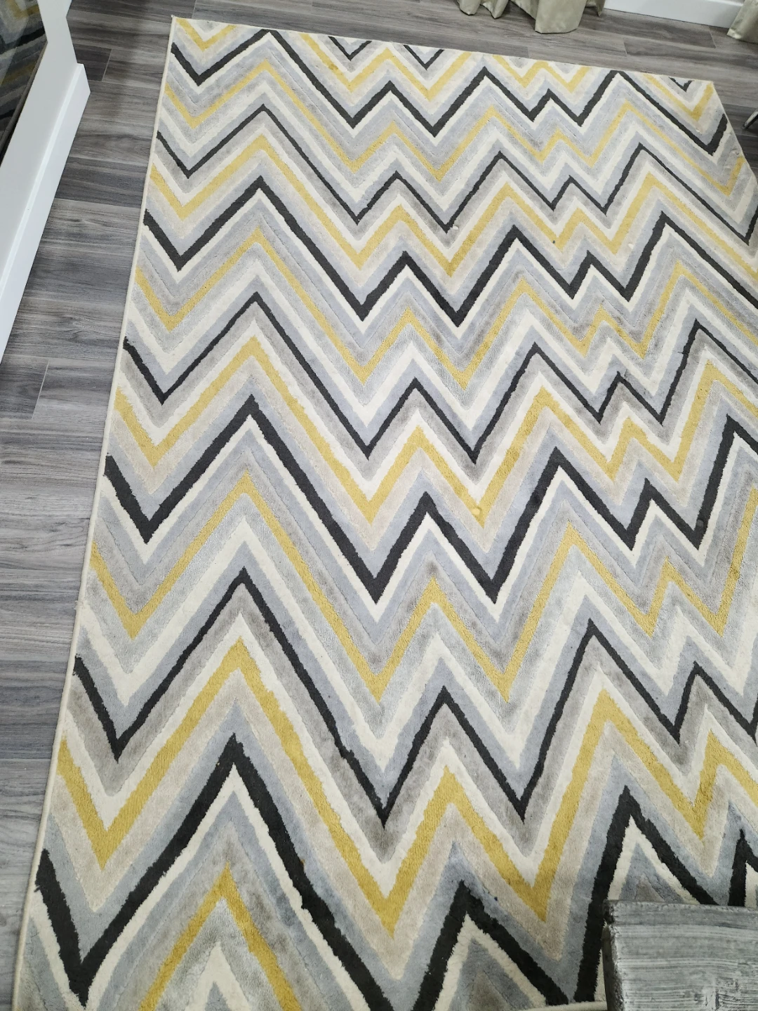 Chevron Area Rug 7x10 ft