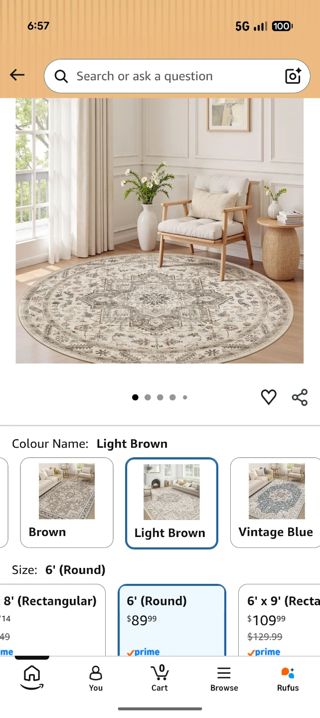 Round Area Rug - photo 2