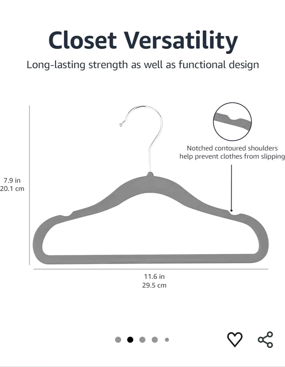 Grey Velvet KIDS Hangers (Set of 40) - photo 2