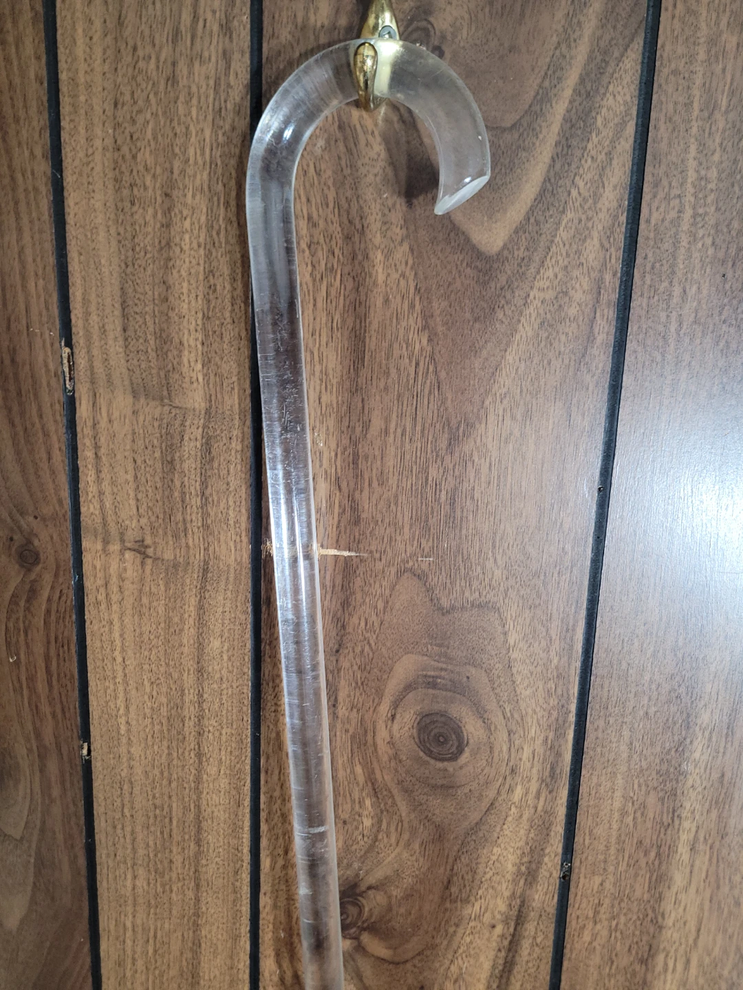 Clear Acrylic Cane with Gold Accent - photo 4