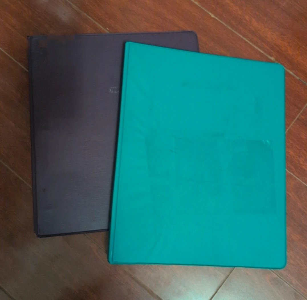 ⚽ 2 Binders - Teal and Dark Purple
