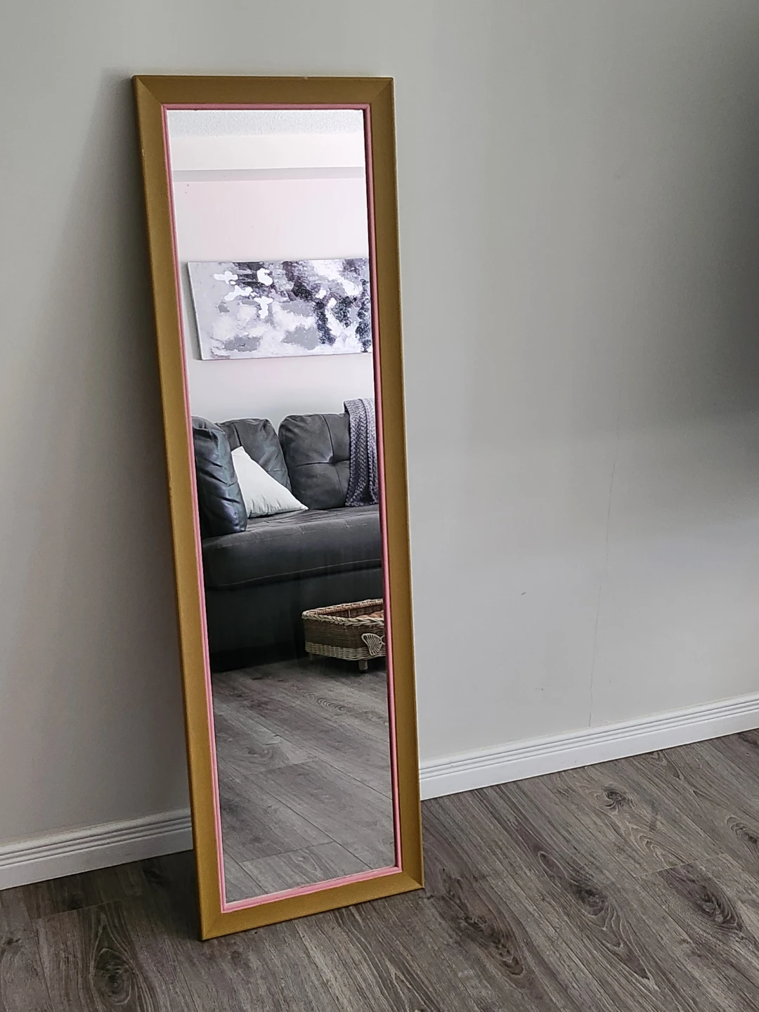 Full Length Mirror with Gold Frame