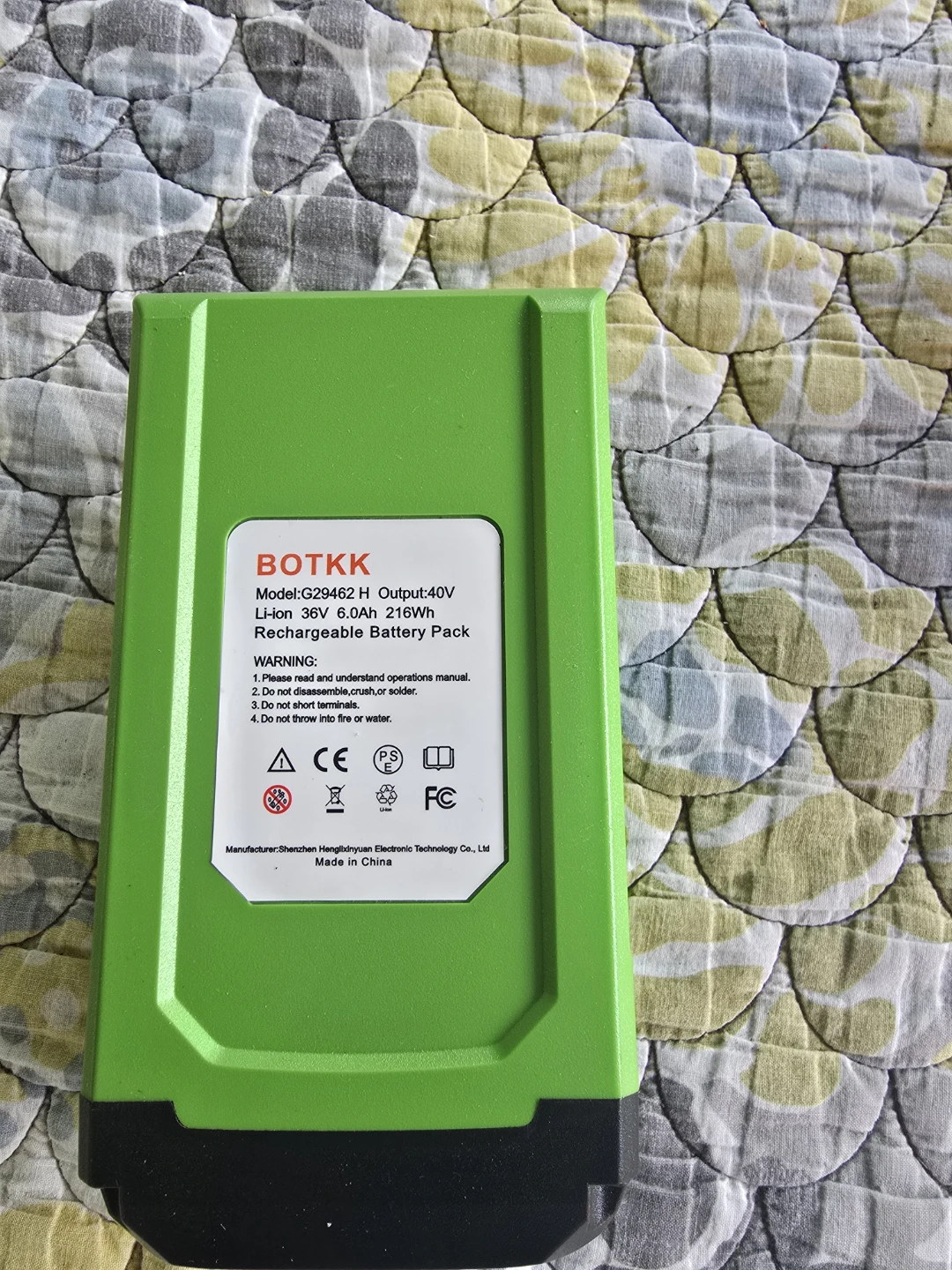 BOTKK G29462 H 40V 6.0Ah Lithium Ion Battery Pack40V